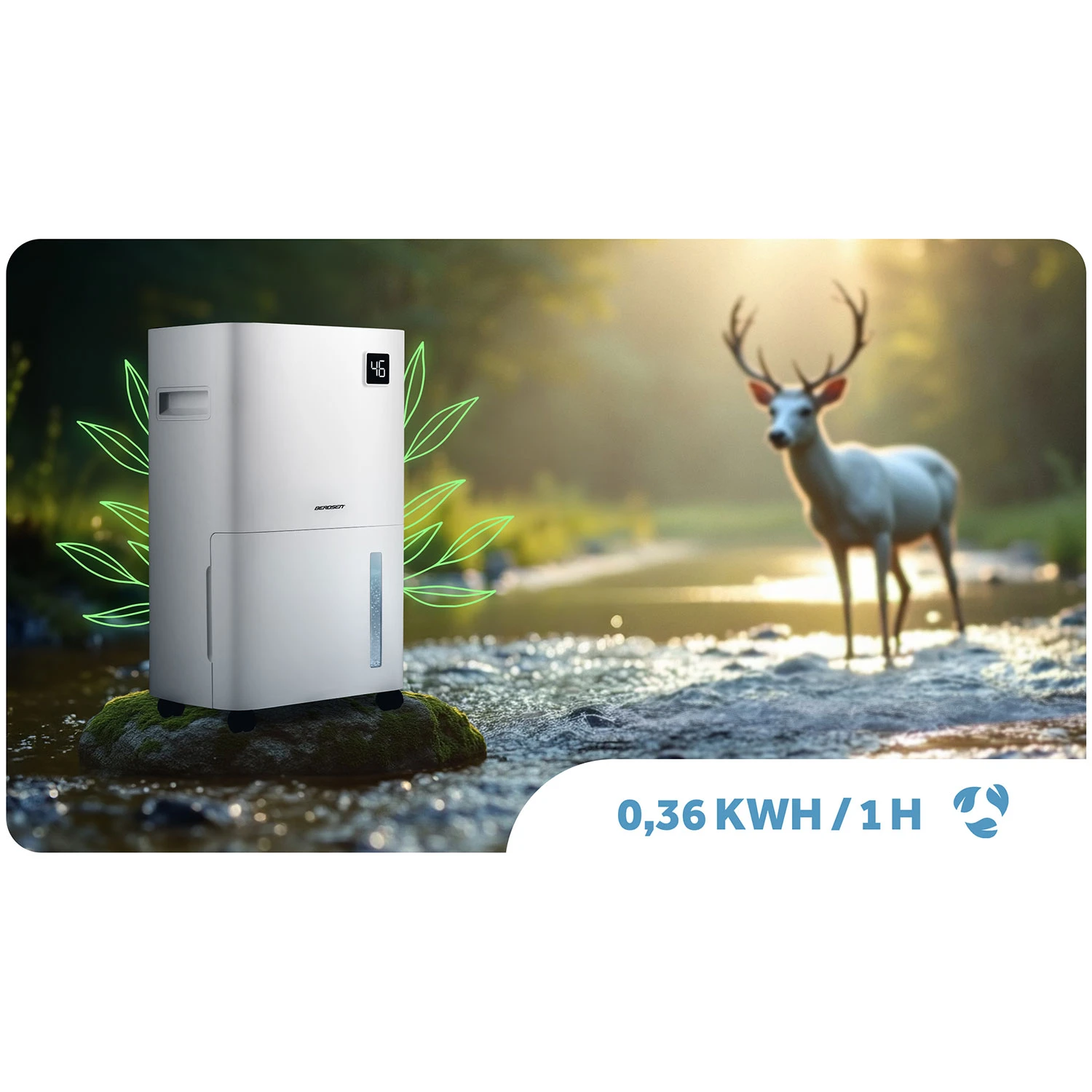 Õhukuivati Wifiga Berdsen BD-534 energia tarve