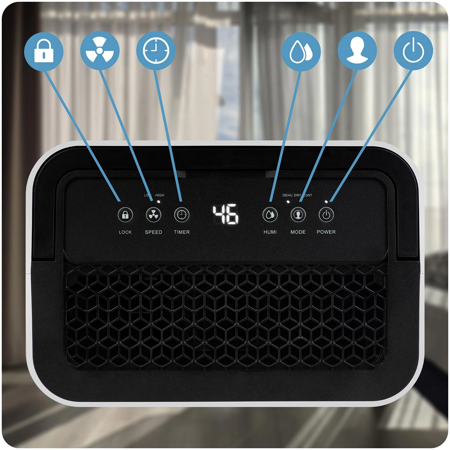 õhukuivati wifiga juhtpaneel