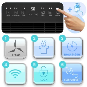 Niiskusekoguja Berdsen BD-533 funktsioonid 2