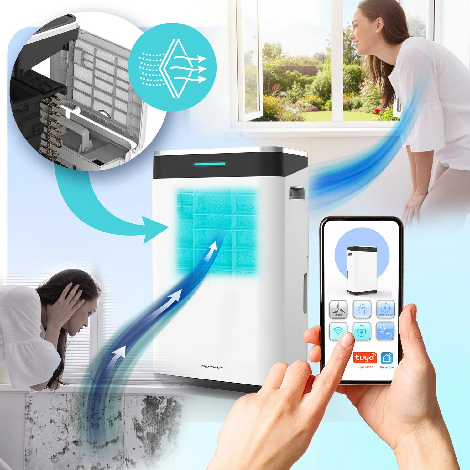 Niiskusekoguja Berdsen BD-533 hunktsioonid