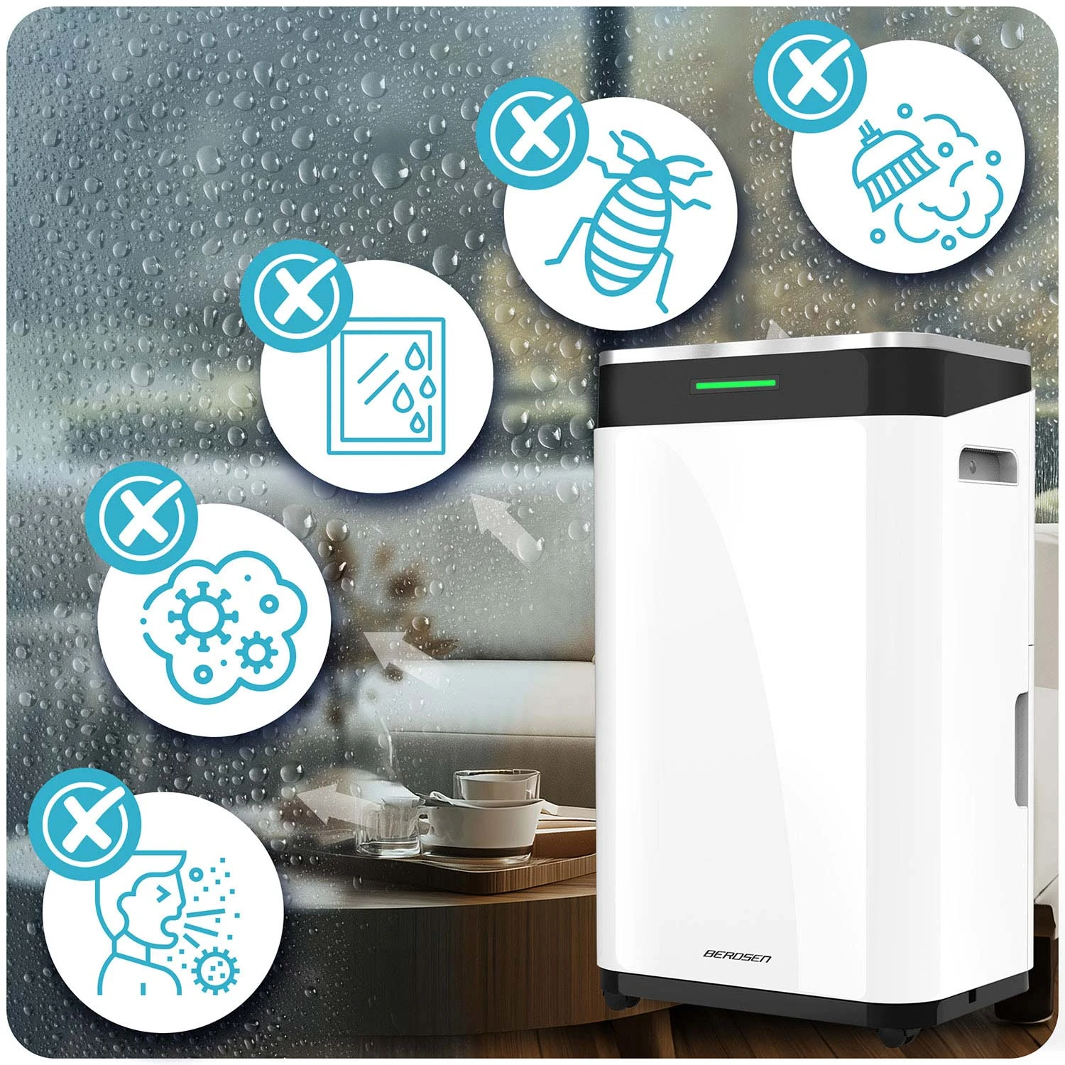 Niiskusekoguja Berdsen BD-533 õhupuhastus