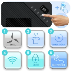 Wifiga õhukuivataja Berdsen BD-532 funktsioonid